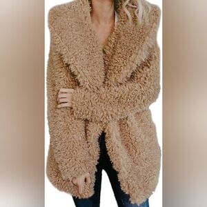 Anthropologie Moon River -Teddy Oversized Coat